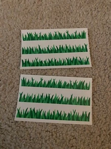 Mrs. Grossman's Stickers GREEN GRASS Creative Memories 2 Plant Nature Sheets - Picture 1 of 2