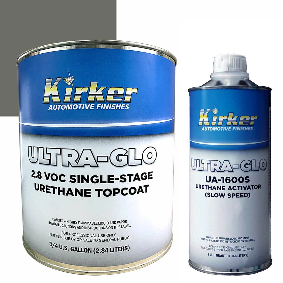 Kirker Oxford Gray Ultra-Glo Acrylic Urethane Enamel W/Activator UA-61240