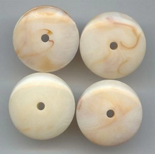 12 VINTAGE BEIGE MÁRMOL ACRÍLICO 8x25mm. CUENTAS ESPACIADORAS DE DISCO 5132 Foto 1 de 1