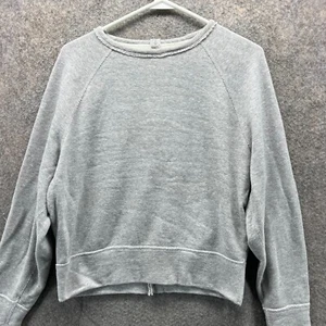 Rag & Bone Sweater Women Small Ladies Gray Pullover Crewneck Cotton Fleece - Picture 1 of 12