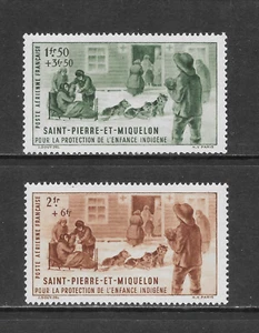 ST. PIERRE & MIQUELON SCOTT CB1 - CB2 MNH SET - 1942 VICHY ISSUE (B) - Picture 1 of 2