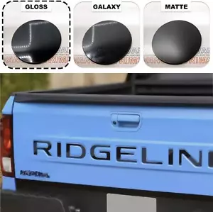 Gloss Black Letters Inserts Tailgate For NEW 2024 Honda Ridgeline NOT VINYL - Picture 1 of 13
