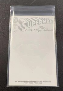 Dc SUPERMAN WEDDING ALBUM Dec 96 Gatefold Back Cover Mint - Picture 1 of 7