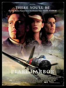 2001 Pearl Harbor There You'll Be Ben Affleck Michael Bay WWII Movie Sheet Music - Picture 1 of 3