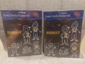 2 Sets AFL West Coast Eagles Footy Family Stickers - Jersey Football Sticker - Picture 1 of 2