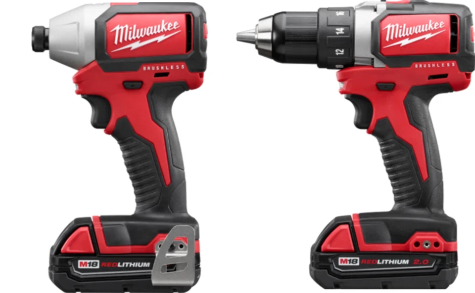 Milwaukee M18 Combo Tool Kit 12/" drill and 1/4" impact*NO BATTERY* - Image 1 of 1