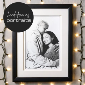 Custom Hand-Drawn Portrait from Photo – Personalized Gift, Family Illustration - Picture 1 of 7