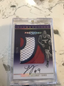 langston galloway Panini Preferred Silhouettes Game Worn Auto Jersey Card /25!!!