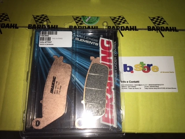 716CM55 PASTIGLIE FRENO ANTERIORE BRAKING KAWASAKI Z 750 ABS 07-12 - Imagen 1 de 1