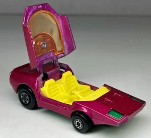 Vintage 1973 Matchbox Superfast Rolamatics 39 Clipper Lesney Magenta Diecast Car - Picture 1 of 13