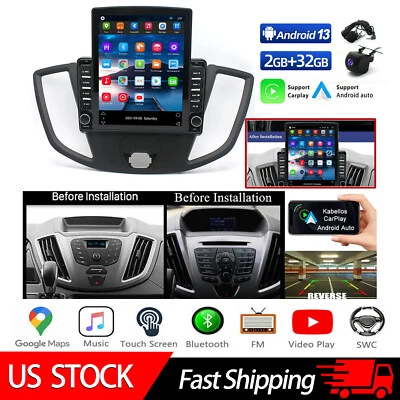 For 2013-2019 Ford Transit Custom Android 13 Car Stereo Radio Carplay GPS Player Foto 1 de 4
