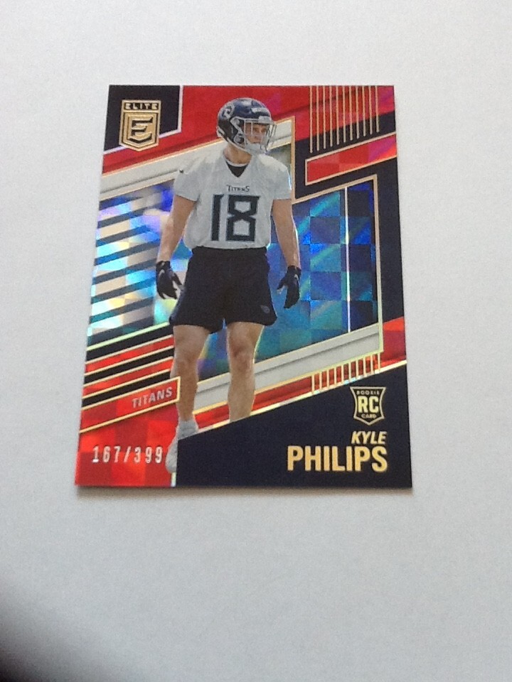 2022 ELITE KYLE #170 PHILIPS RED PARALLEL 167/399 TENNESSEE TITANS ROOKIE RC