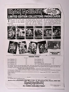 Iron Maiden Bruce Dickinson Flyer Official Fan Club Merchandise Order Form - Picture 1 of 12