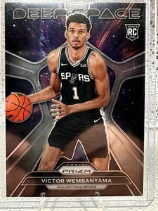 2023 Panini Prizm #1 Victor Wembanyama Deep Space Silver Prizm Rookie Card - Picture 1 of 3