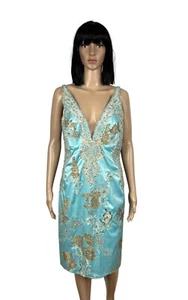 Mandalay Julian Joyce Abendkleid Cocktailkleid Aqua Größe 14 - Bild 1 von 15