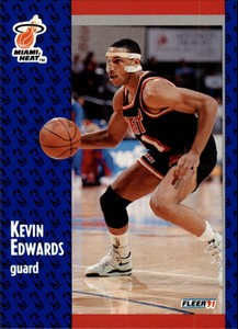 1991-92 Fleer Basketball #108 Kevin Edwards