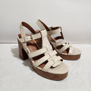 Lucky Brand Size 9 M Women's LK Imana Beige Platform Sandals Shoes (39) - Picture 1 of 12
