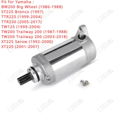 Motor De Arranque Eléctrico Para Yamaha BW200 Big Wheel 200 86-88 TTR225 TTR230 99-17) Foto 1 de 4