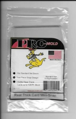 10 PC20 REAL THICK MINI SNAP TITE CARD HOLDERS 120pt SUPER THICK FREE SHIPPING - Image 1 of 3