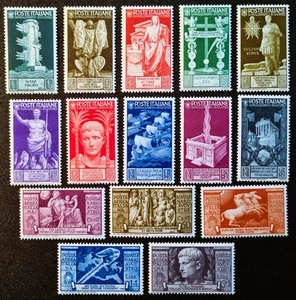 Regno 1937 MLH Bimillenario Augusto serie completa PO + PA Sass. S. 90 - Picture 1 of 1
