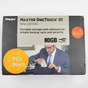 Maxtor OneTouch III Mini Edition 80GB Externe Festplatte USB - Bild 1 von 5