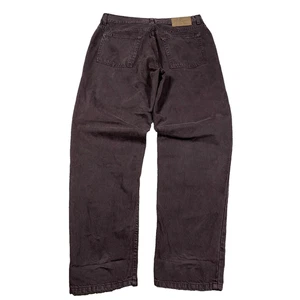 Jeans vintage Y2K Calvin Klein uomo 34x30 larghi vestibilità rilassata marrone scuro cioccolato - Foto 1 di 14