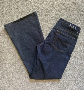 Vintage LEI Womens Flare Jeans Size 11 Y2K 10” Rise - Picture 1 of 10