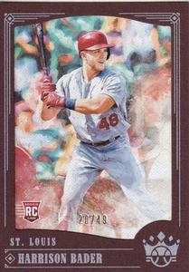 Panini Diamond Kings Rookie Harrison Bader 2018 marco marrón #20/49 raro - Imagen 1 de 2