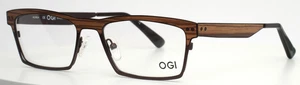 OGI Evolution 4309 1812 Brown Wood Grain Mens Full Rim Eyeglasses 53-19-145 B:32 - Picture 1 of 15