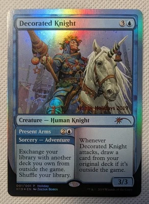 Decorated Knight - FOIL - NM - MTG Special Occasions: Happy Holidays 2019  - Image 1 of 3