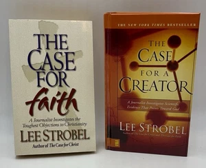 Lee Stroebel books" The Case for Faith" "The Case for a Creator" - Picture 1 of 5