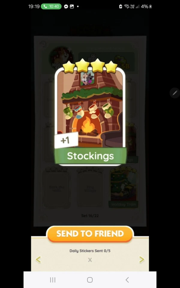 Monopoly Go Cards  Stockings - Image 1 of 1