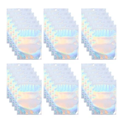  100 PCS Small Packaging Bags Jewellery Pouch Jewelry Storage with Zipper - Image 1 of 4