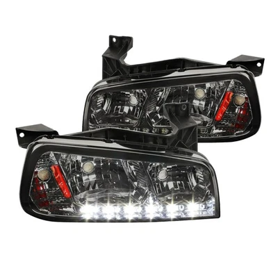Fit 2006-2010 Dodge Charger 1PC Smoke SMD LED Headlights Corner Lamps Left+Right Foto 1 de 4