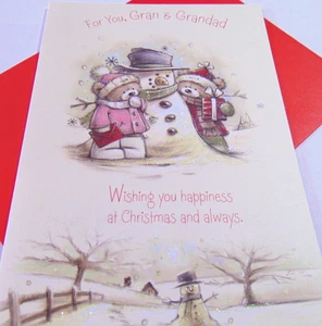 Tarjeta de felicitación de Navidad...Para ti, abuelo y abuelo - Imagen 1 de 3
