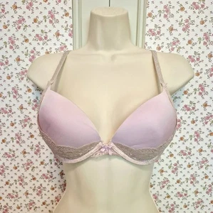 Victoria's Secret Dream Angels Plunge Push-up Soft Pink Spitzen BH 36B - Bild 1 von 8