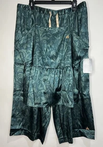 Neu Disney Schlafset Damen XL grün Pyjama Schlafanzug Satin bestickt Schloss Neu mit Etikett - Bild 1 von 19