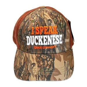 Duck Dynasty Camo Baseball Cap Hat Adjustable Strap I Speak Duckenese - Picture 1 of 10