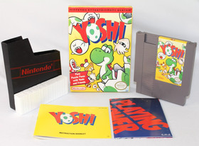 Yoshi NES Nintendo Complete CIB Authentic! Very Good Condition w/ RARE POSTER!