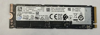 REFURBISHED INTEL MODEL: SSDPEMKF256G8H , SN: BTHP9243OZ10256B - Image 1 of 2
