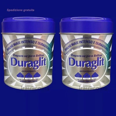 2 Cotone Attivo Ovatta Pulire Argento Metal Silver Duraglit Spedizione gratuita - Immagine 1 di 3