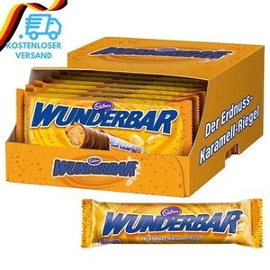 WUNDERBAR Peanut 12 X 185G, Einzeln Verpackte Erdnuss-Karamell-Riegel Mit Knacki - Bild 1 von 12