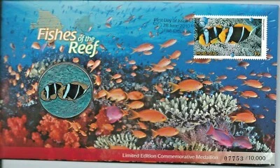 2010 Fishes of the Reef  Ex PO 07753/10,000 Limited Issue As Issued Value Here  - Image 1 of 2