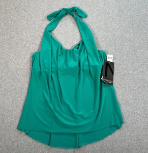 Magicsuit Sophie Tankini Bikini Swim Top New Underwire Womens 12 Green Cowl Neck - Picture 1 of 7