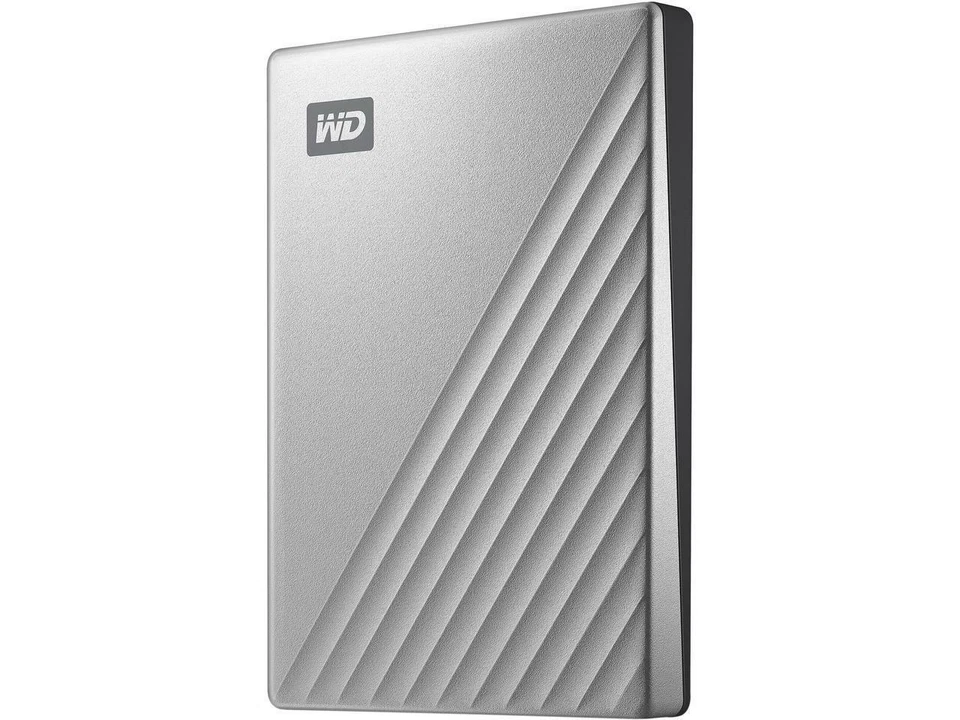 WD 1TB Silver My Passport Ultra Portable Storage External Hard Drive USB-C for P - Image 1 of 4