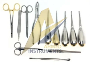 Kit de instrumentos de extracción dental veterinaria fórceps - Imagen 1 de 2