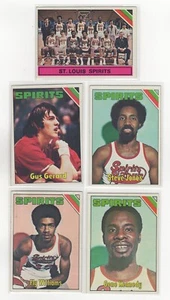 Lote de 5 cartas Topps Spirits 1975-76 con Fly Williams Gerard DE COLECCIÓN ESTRELLA EX-NM LOL2 - Imagen 1 de 2