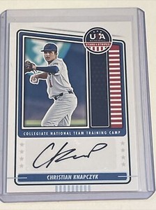 2023 Panini USA Christian Knapczyk CNTC-CK Autograph!  Cleveland Guardians!