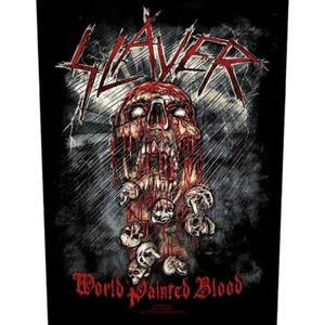 SLAYER World bemaltes Blut 2012 - RIESENRÜCKENAUFNÄHER - 36 x 29 cm - Bild 1 von 3