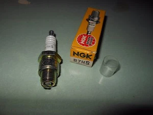 NGK Spark Plug 14mm X 12.7 (1/2") ATK TRIUMPH SUZUKI +++ Qty. 1 Plug # NGK B7HS - Picture 1 of 3